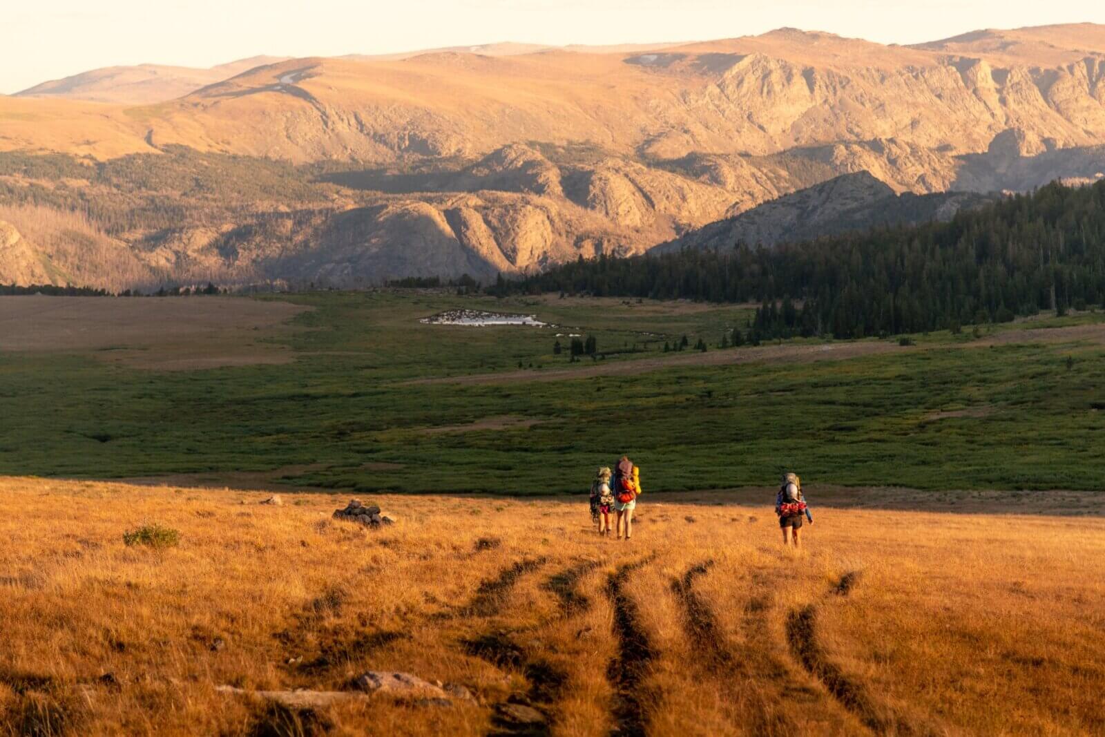 Hiking in Grand Teton National Park.