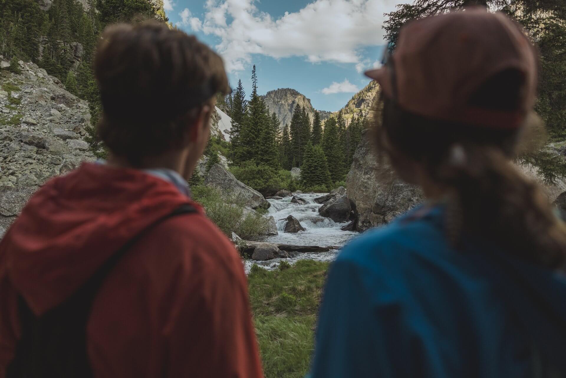 Hiking in Grand Teton National Park.